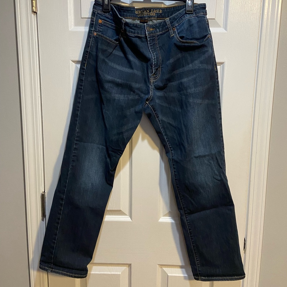 Men’s American Eagle Extreme Flex Dark Wash Slim Straight Jeans